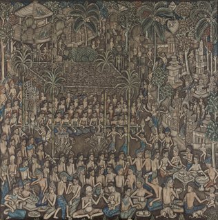 Sanghyang Dedari and Sanghyang Jaran Dance Performances at a Village Square