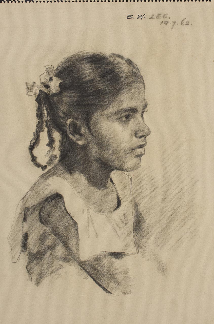 Three Quarter View – Girl with Ribbon