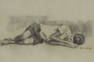 Figure drawing - Sleeping boy
