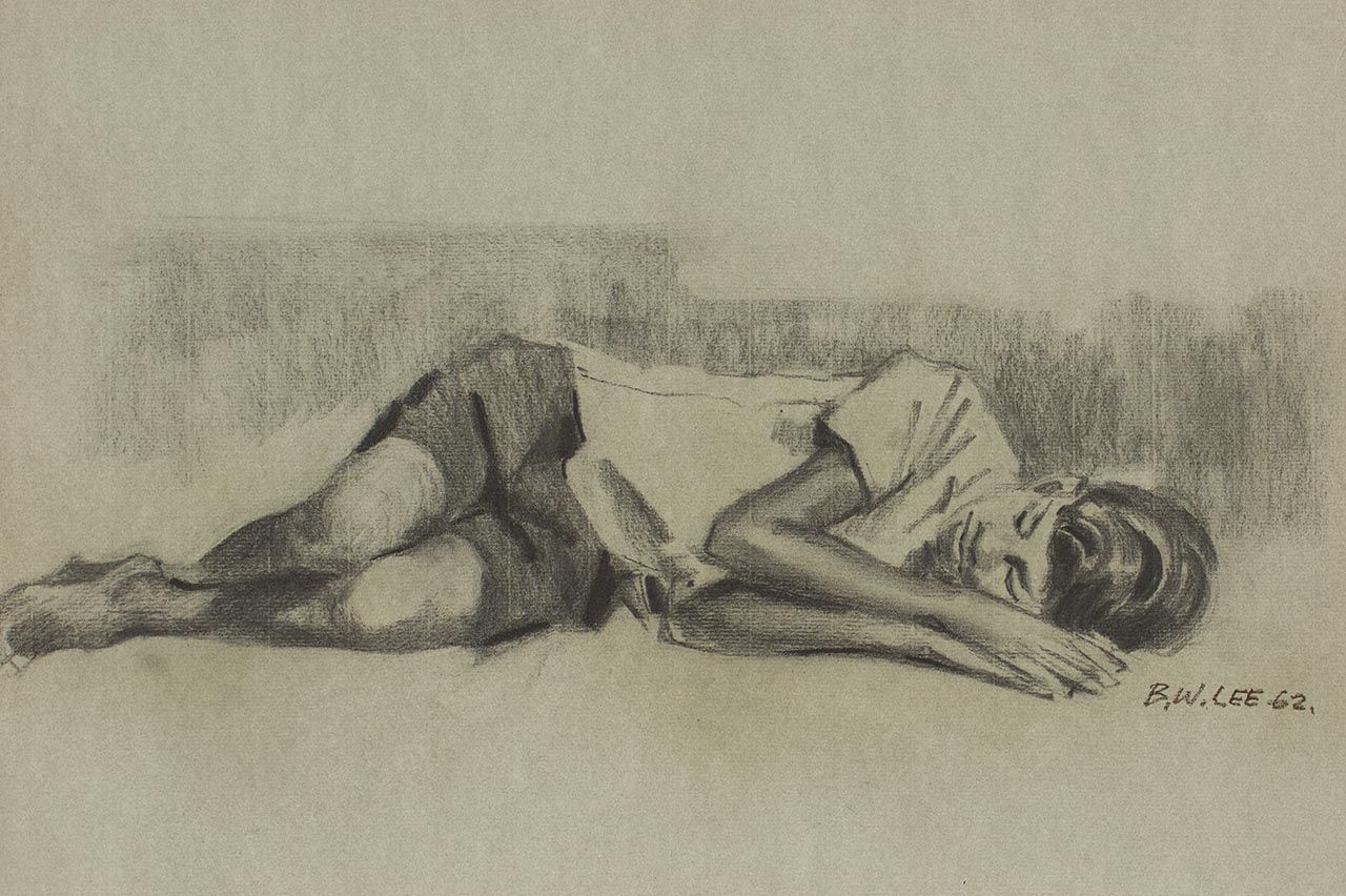 Figure drawing - Sleeping boy