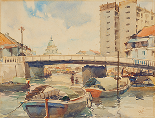 [Not titled] (Pulau Saigon with a view of Supreme Court)