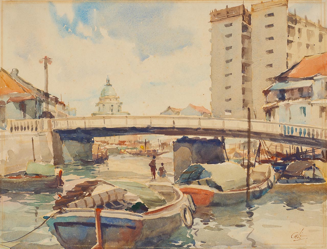 [Not titled] (Pulau Saigon with a view of Supreme Court)