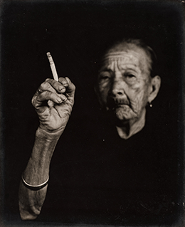 Old Lady Smoking