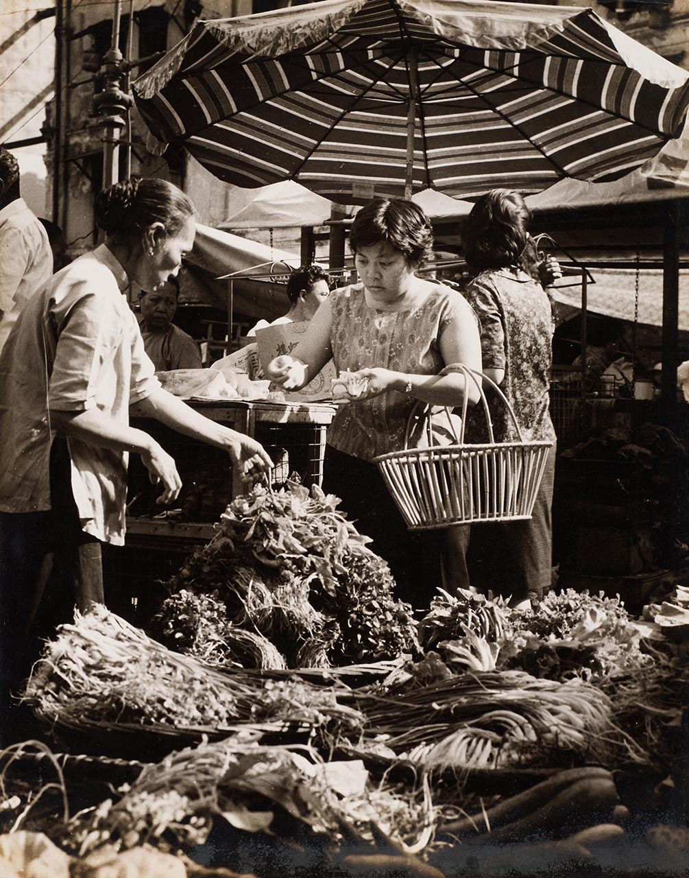 Vegetable seller at the market