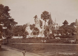 Entrance to the Shwe Dagon Pagoda, Rangoon
