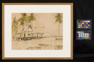 [Not titled] (Malaysian Kampong Scene)