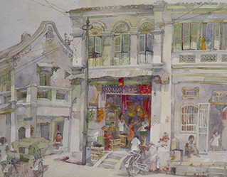 Untitled (Penang Street Scene)
