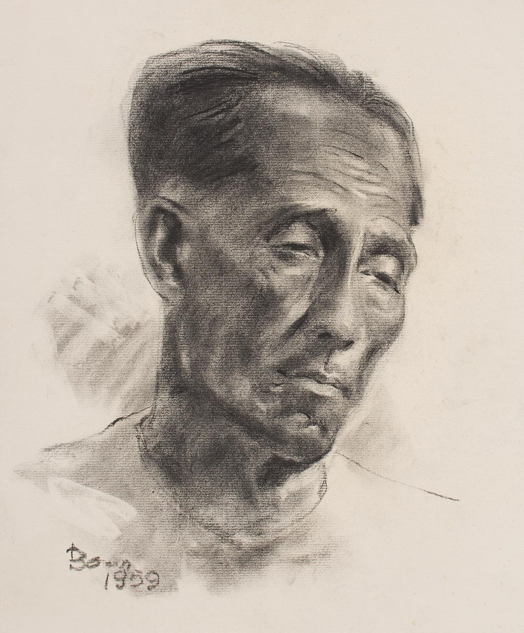 Three quarter view - Old man