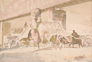 Under the Bridge (Sagaing Bridge)