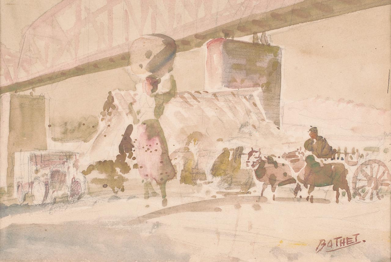 Under the Bridge (Sagaing Bridge)
