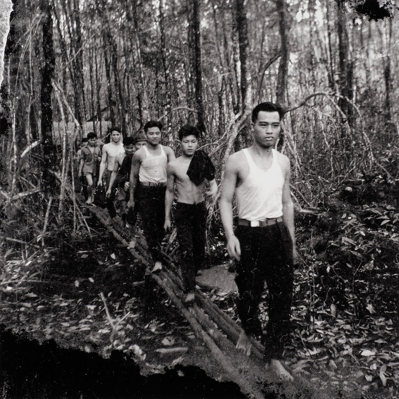 Workers from Tran Ngoc Hy Printing House during lunch break – Nam Can Mangrove Forest