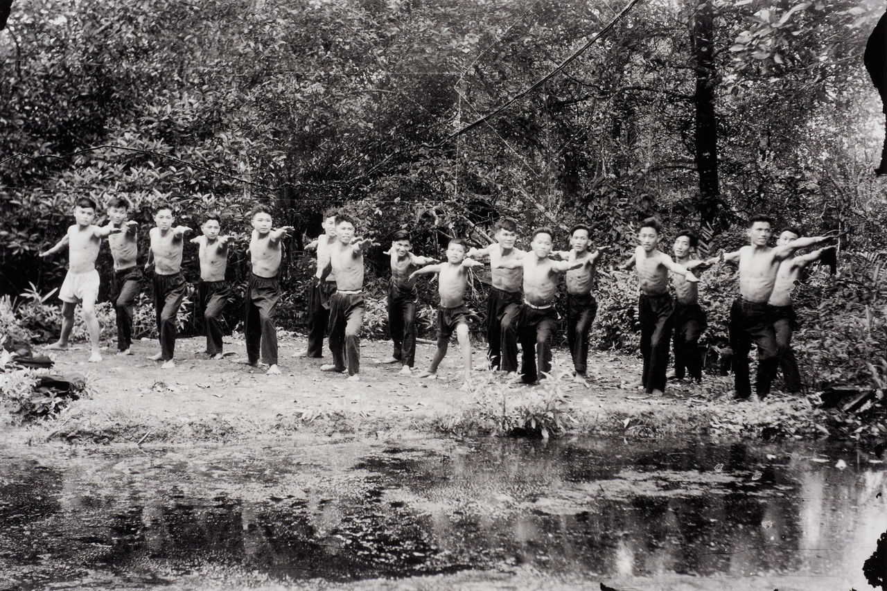 Workers from the printing factory of Ca Mau Province Doing Morning Exercises