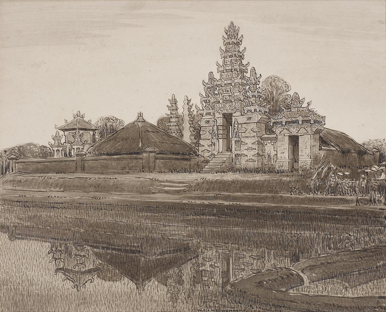 Procession at the Subak Temple, Grobogan, Bali