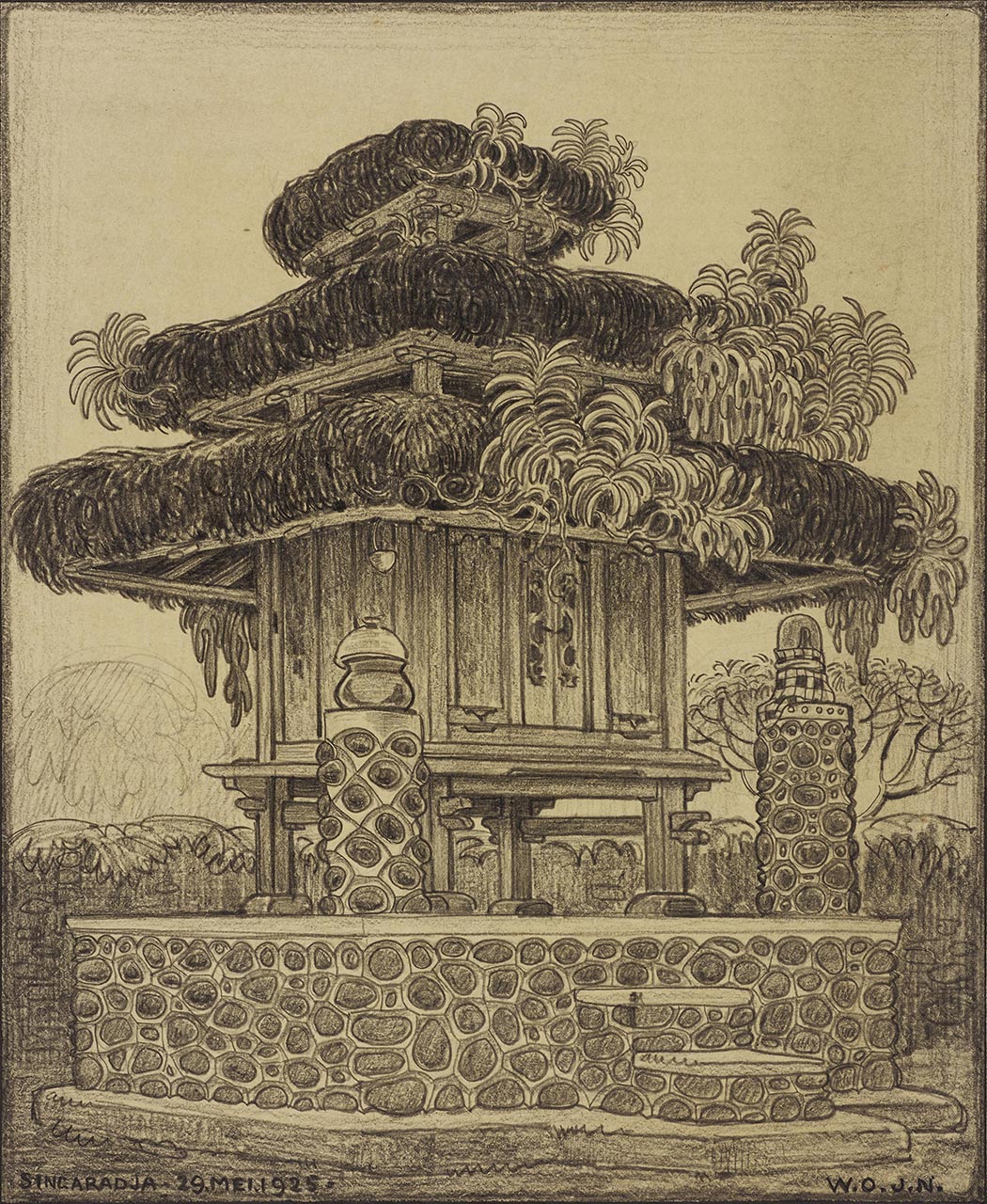 Little Méroe in a Temple in Singaradja