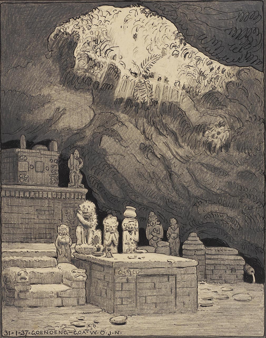 Goa Lawah Bat Cave in Goenoeng-Goa