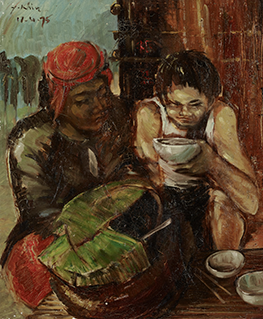 Untitled (The Chinese Man Eats the Cambodian Soup)