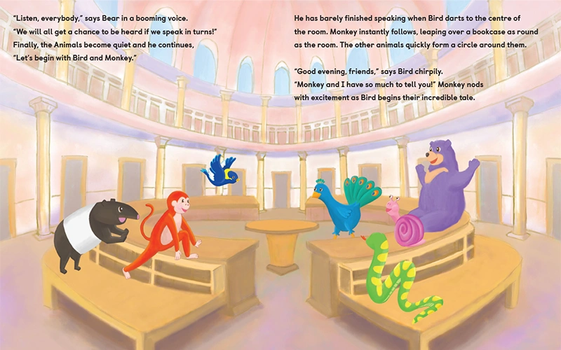 National Gallery Singapore Children's Books Bird and Monkey's Art Day by the Sea