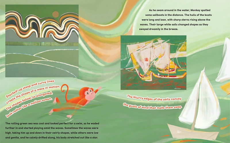National Gallery Singapore Children's Books Bird and Monkey's Art Day by the Sea