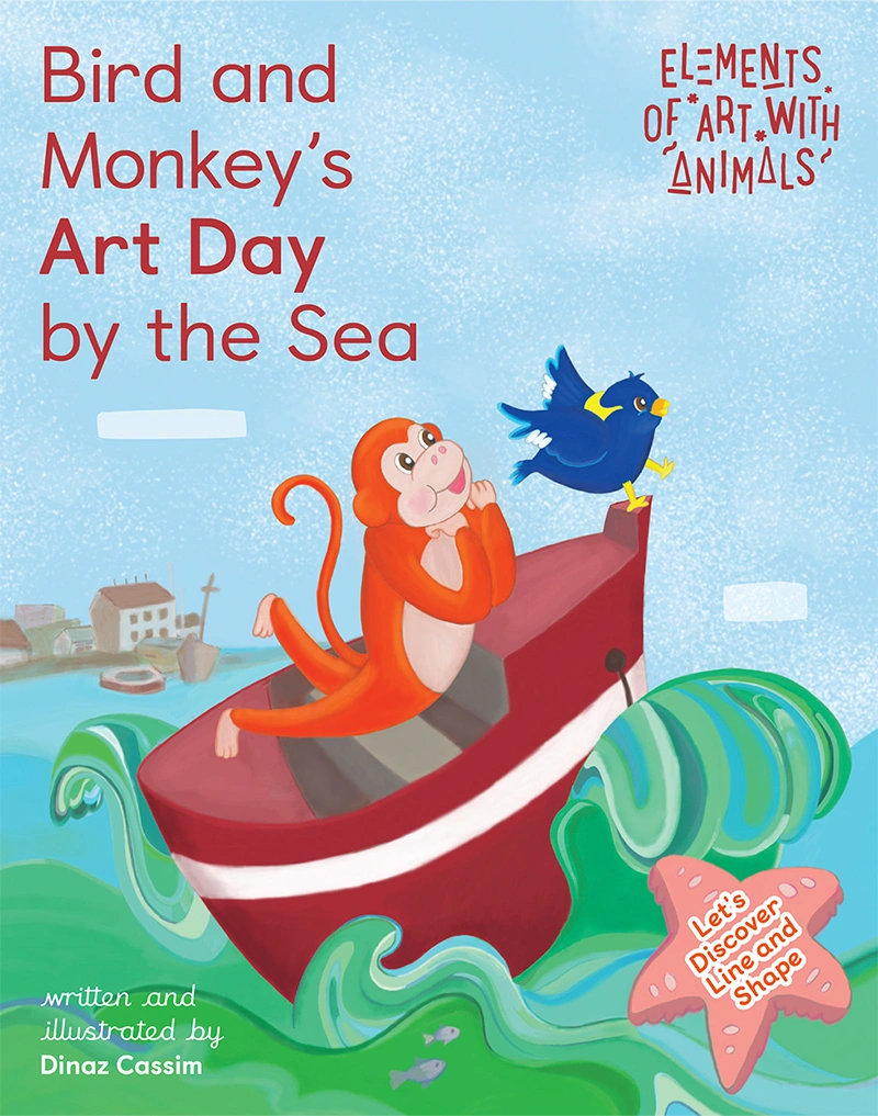 Bird and Monkey's Art Day by the Sea