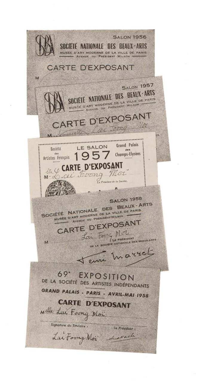 While in Paris, Lai contributed works to salons including those of the Société Nationale des Beaux-Arts, Société des Artistes Français and the Société des Artistes Indépendants. The works she submitted included nudes, landscapes from her travels and still life compositions.