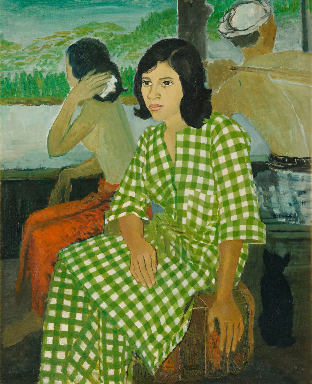 PL.2 Crossing. c. 1965. Oil on canvas, 100 × 81 cm. Private collection.