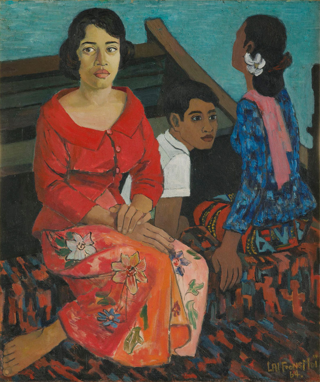 Crossing (Home Coming). 1964. Oil on canvas, 77 × 65 cm. Collection of Singapore Airlines Limited.