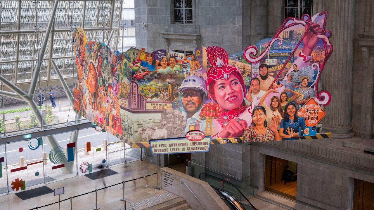 Where to Sketch at National Gallery Singapore Padang Atrium