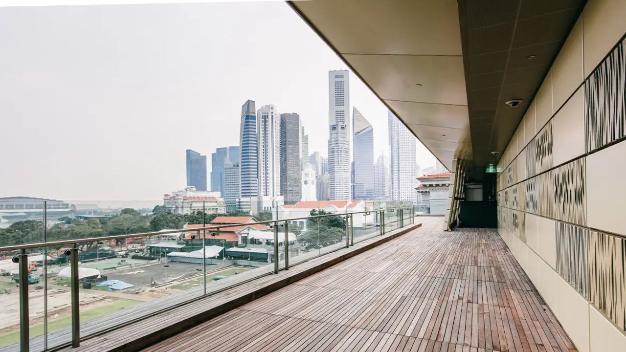 Where to Sketch at National Gallery Singapore Padang Deck
