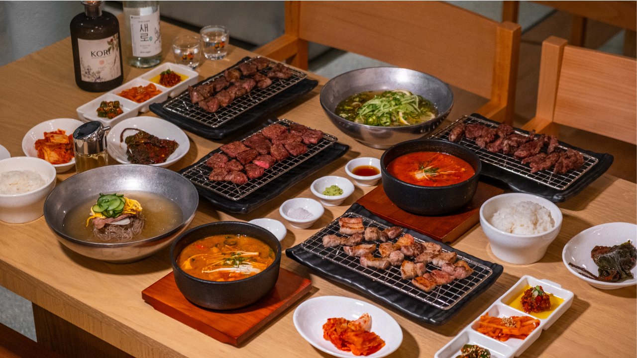A spread of Korean dishes available at Seoul & So.