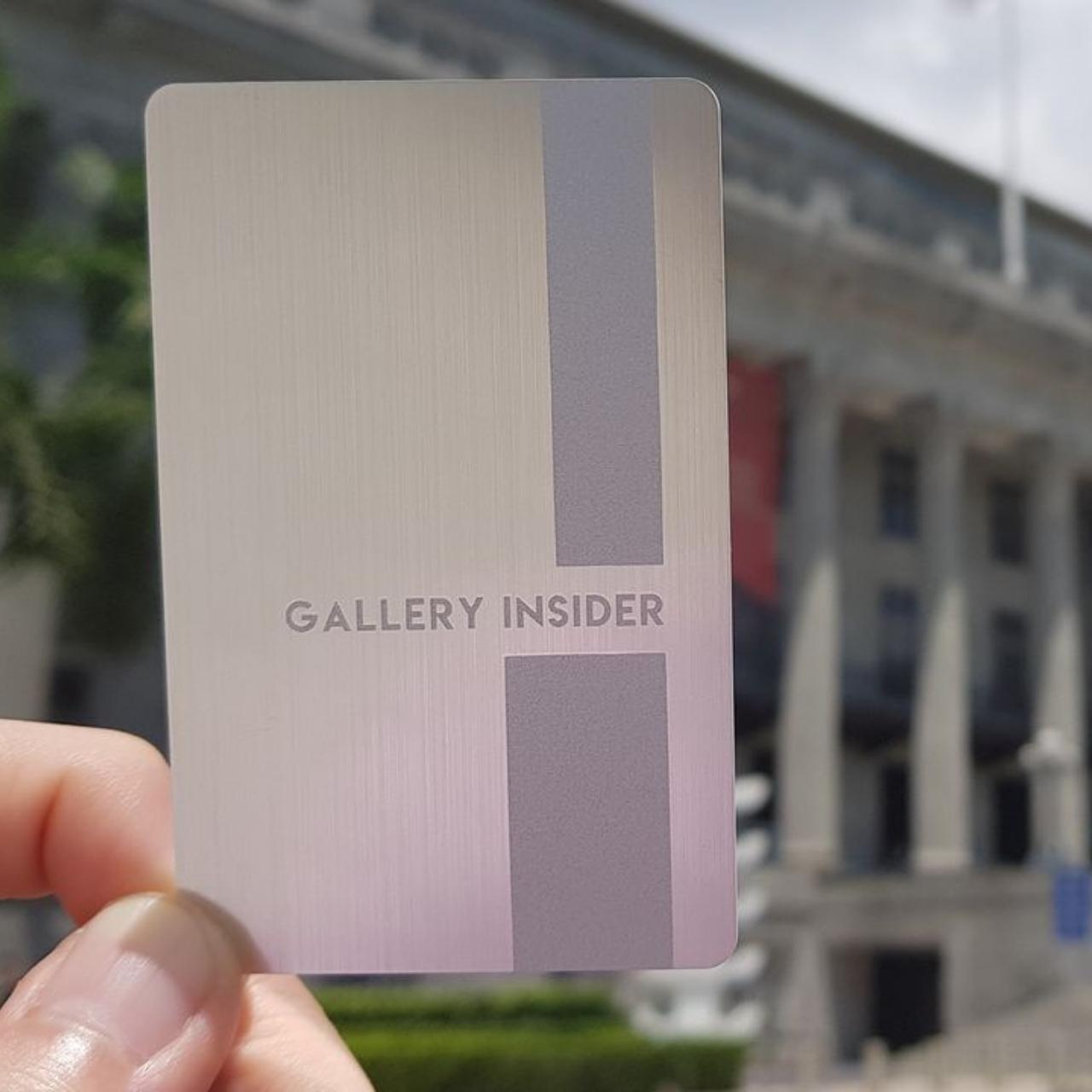 Gallery Insider Membership card