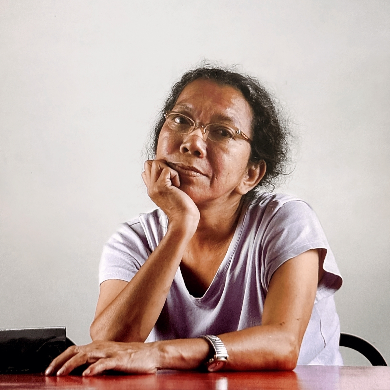 Headshot of artist, Dolorosa Sinaga