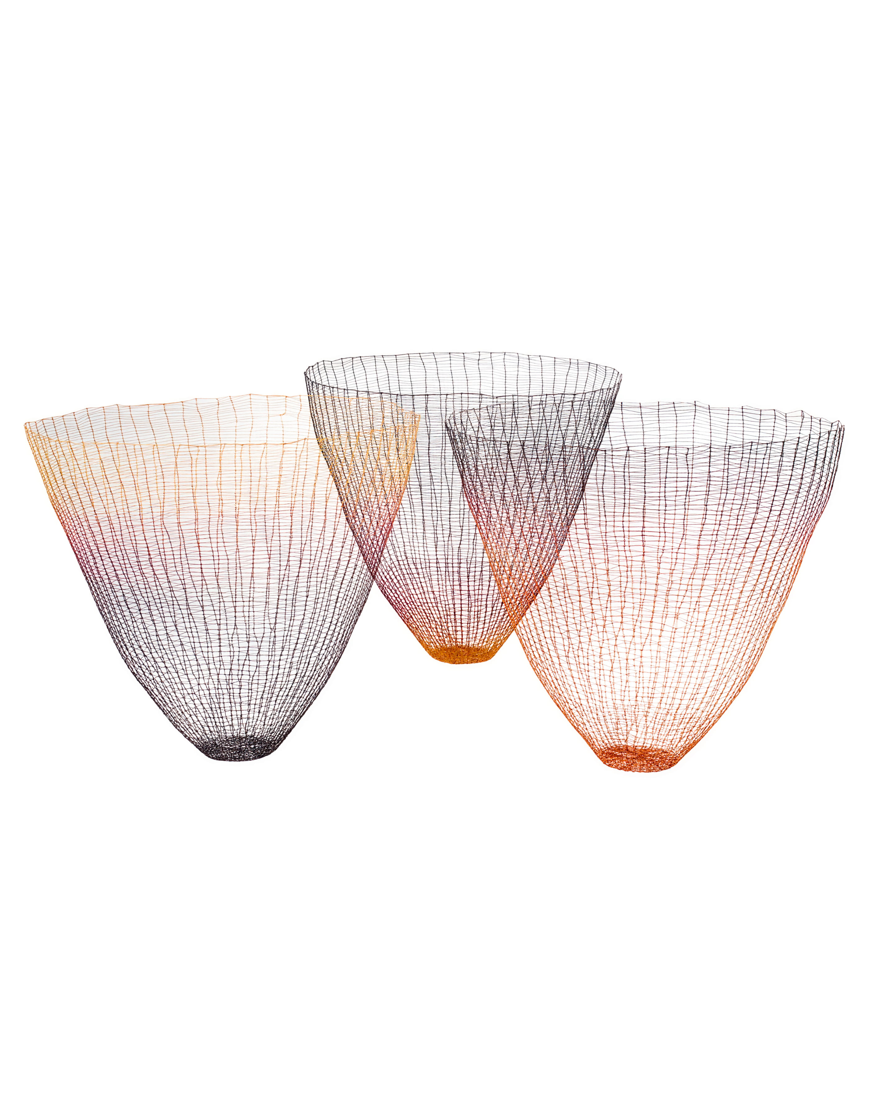 ‘Scala’, comprised of pieces 3-5, cotton and linen thread, resin, various dimensions  2025