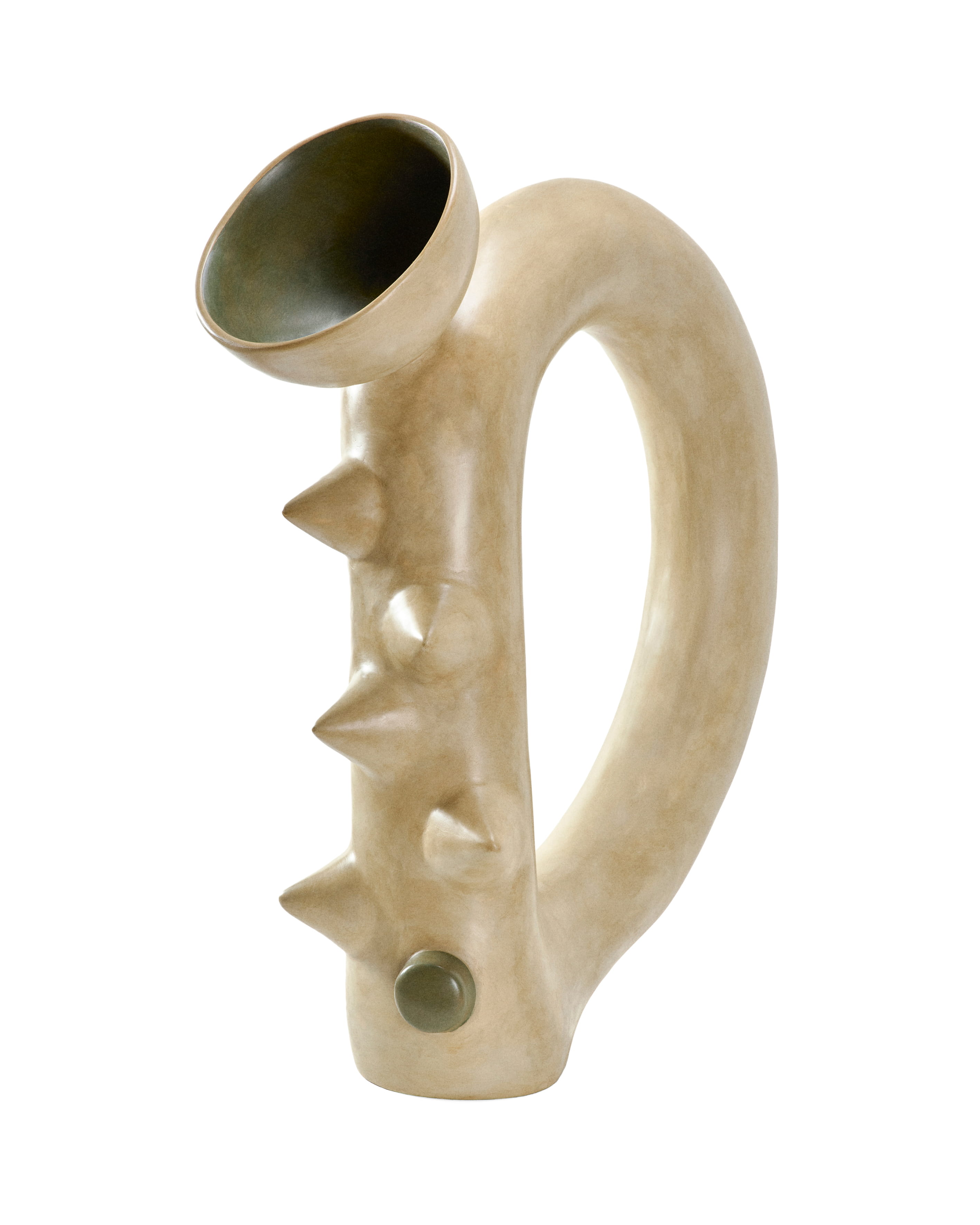 Vivi Rosa, Brazil  ‘Resonance’, cement, recycled glass powder, shredded cotton, wire, adhesive, 210 × 530 × 690 mm  2024