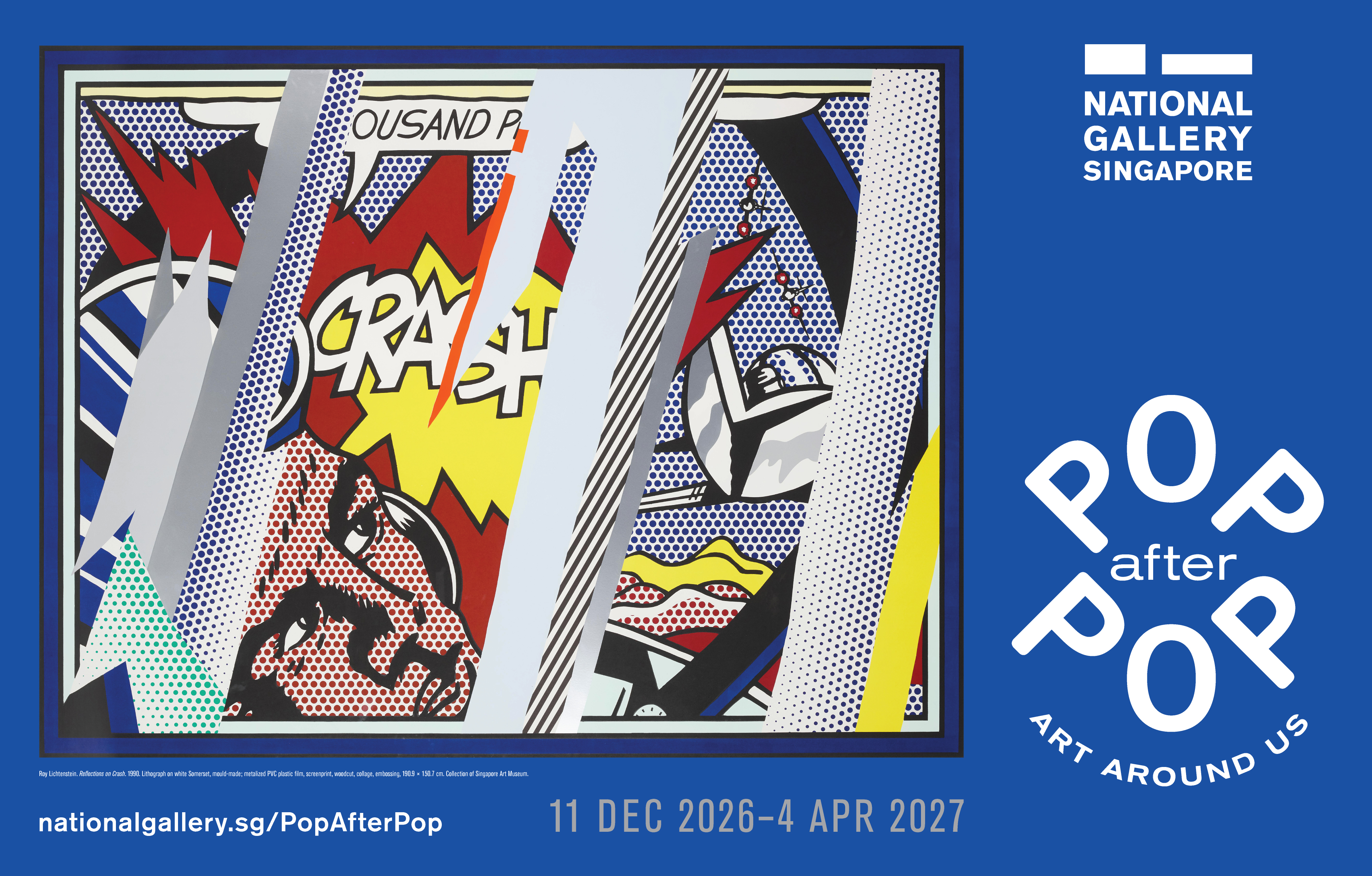 Roy Lichtenstein's artwork, characterized by bold outlines and bright colors, exemplifying the essence of pop art.