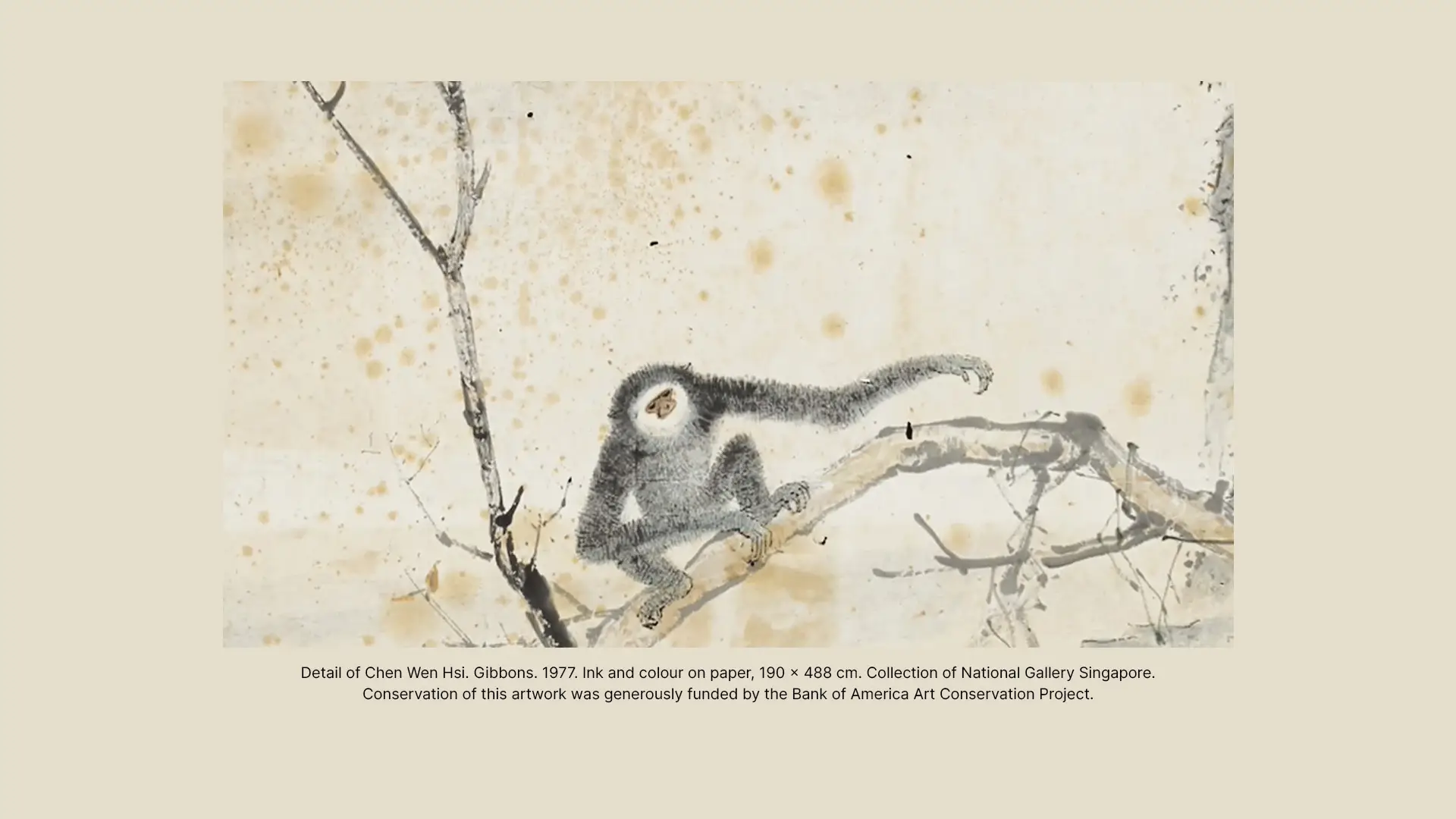 At the Conservator’s Bench: Chen Wen Hsi’s Gibbons