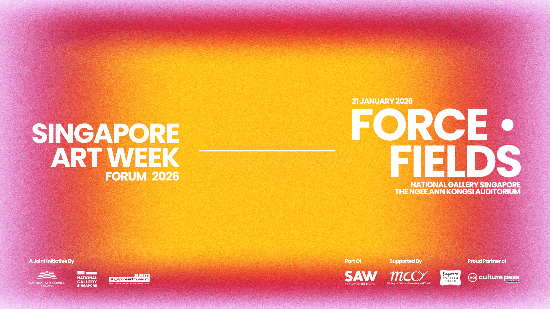 Singapore Art Week Forum 2026: FORCE · FIELDS